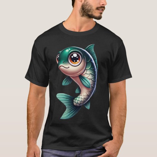 愛らしいコイ1 Tシャツ (正面)