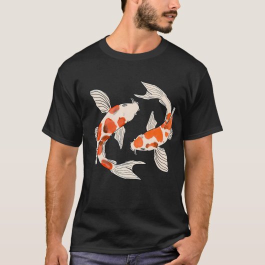 愛らしいコイ Tシャツ (正面)