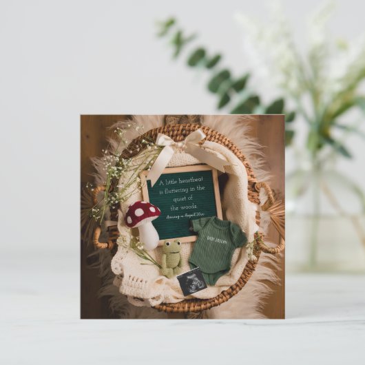 愛らしいコテージコア妊娠の発表 シーズンカード (スタンド正面)