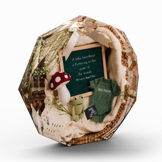 愛らしいコテージコア妊娠の発表 フォトブロック (左)