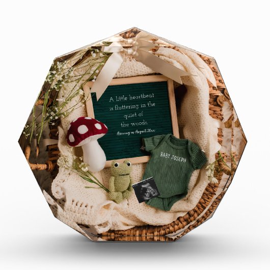 愛らしいコテージコア妊娠の発表 フォトブロック (正面)