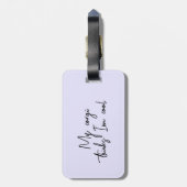 愛らしいコパーソナライズされたルギ荷名タグ ラゲッジタグ (裏面縦)