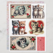 愛らしいコレクションの猫バレンタインデイフェラ (正面/裏面)