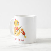 愛らしいコン西ファカイスネークランタン コーヒーマグカップ (正面左)