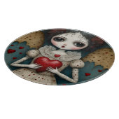 愛らしいゴシック様式のバレンタイン人形 カッティングボード (角)