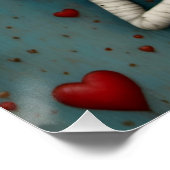 愛らしいゴシック様式のバレンタイン人形 ポスター (コーナー)