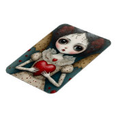 愛らしいゴシック様式のバレンタイン人形 マグネット (左側)