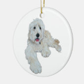 愛らしいゴルデンドール セラミックオーナメント (左)