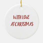 愛らしいゴールデンドールズヴィンテージレッドトラックオーナメント セラミックオーナメント (裏面)