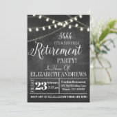 愛らしいサプライズ退職招待状 招待状 (スタンド正面)