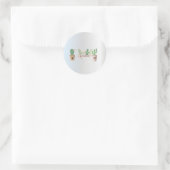 愛らしいサボテン、シルバー ラウンドシール (バッグ)