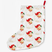 愛らしいサンタクリスマスストッキング ラージクリスマスストッキング (裏面)
