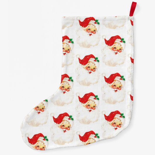 愛らしいサンタクリスマスストッキング ラージクリスマスストッキング (裏面)