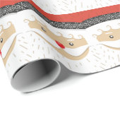 愛らしいサンタクロースホリデークリスマス ラッピングペーパー (ロールコーナー)