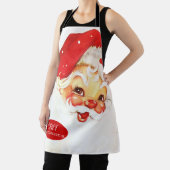 愛らしいサンタクロースレッドホリデイ エプロン (インサイチュ)