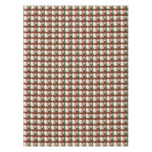 愛らしいサンタクロース、キャンディーケーンクリスマス テーブルクロス (正面)