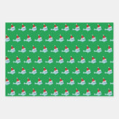 愛らしいサンタシール ラッピングペーパーシート (正面)