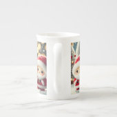 愛らしいサンタトリオマグ – フェスティバルホリデーカップ ボーンチャイナマグカップ (裏面)