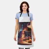 愛らしいシェフアニメエプロン – かわいい女の子の料理おもしろい» エプロン (着用した状態)