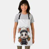 愛らしいシェフバニーと野菜 エプロン (インサイチュ)
