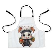 愛らしいシェフバニーと野菜