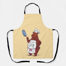 愛らしいシェフベアエプロン – 料理Entに最適