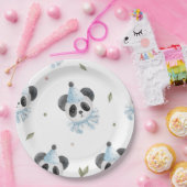 愛らしいシックなパンダベア素朴紙プレート ペーパープレート (パーティー)