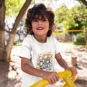 愛らしいシック磁石イースターチキンデジタル水 トドラーTシャツ