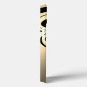 愛らしいシック金ゴールド、ブラックペイズリー-パーソナライズされた Case-Mate iPhoneケース (裏面 / 右)