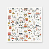 愛らしいシティカーズ誕生日 スタンダードカクテルナプキン (正面)