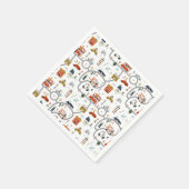 愛らしいシティカーズ誕生日 スタンダードカクテルナプキン (角)