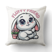 愛らしいシャイバニーと植物ポット