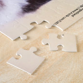 愛らしいシャム子猫ブルーアイクローズアップ写真 ジグソーパズル (側面)