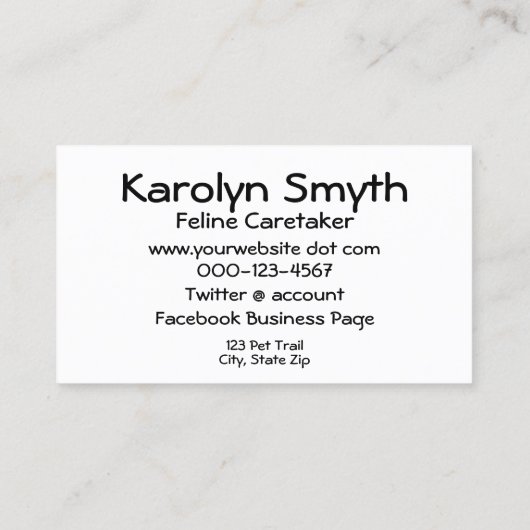 愛らしいシャム猫の写真動物の日気に 名刺 (裏面)