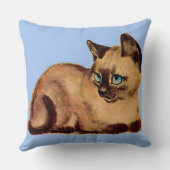 愛らしいシャム猫プリント クッション (裏面)