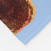 愛らしいシャム猫プリント フリースブランケット (角)