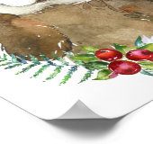 愛らしいシーオッター子供部屋フローラ |壁のプリント ポスター (角)