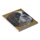 愛らしいシーズー（犬）ツリコ ノートパッド (アングル)