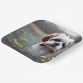 愛らしいシーズー（犬）Tzu ペーパープレート (傾斜あり)