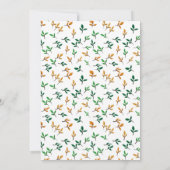 愛らしいジャングルエレファントベビーシャワー招待状 招待状 (裏面)