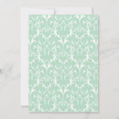 愛らしいジャングルキレーフベビーシャワー招待状 招待状 (裏面)