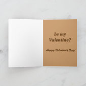 愛らしいジャーマン・シェパードのバレンタインデーカード シーズンカード (内部)