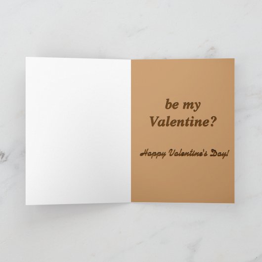 愛らしいジャーマン・シェパードのバレンタインデーカード シーズンカード (内部)