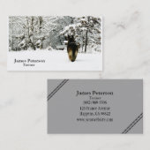 愛らしいジャーマン・シェパードの名刺 名刺 (正面/裏面)