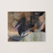 愛らしいジャーマン・シェパード ジグソーパズル (横)