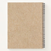 愛らしいスクラップブッククラフト紙ドライフラワー ノートブック (裏面)