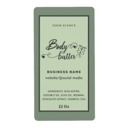 愛らしいスクリプト蝶体バターラベル ラベル