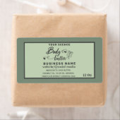 愛らしいスクリプト蝶体バターラベル ラベル (インサイチュ)