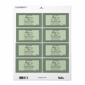 愛らしいスクリプト蝶体バターラベル ラベル (フルシート)