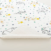 愛らしいスケッチ動物が白い子供を主演する シェルパブランケット (3/4)